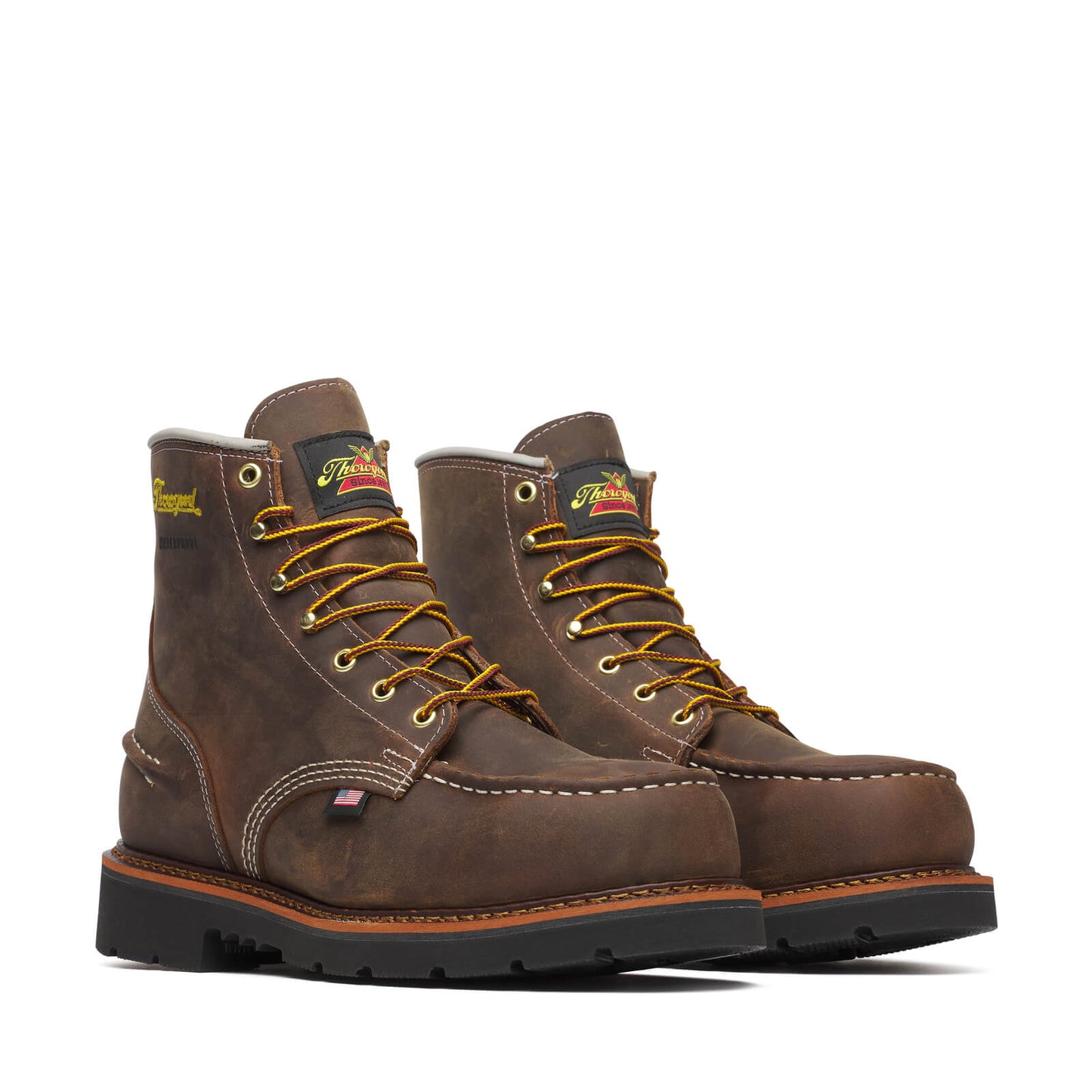 Thorogood 1957 Series – WP 6″ Crazy Horse Steel Moc Toe BLK 90
