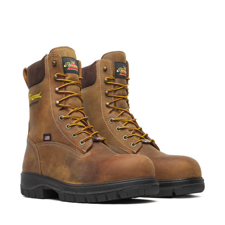 Thorogood Genesis Series – 8″ Chestnut – Nano Safety Toe – Waterproof