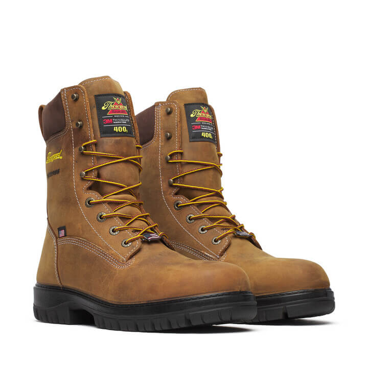 Thorogood Genesis Series – 8″ Chestnut – Nano Safety Toe – Waterproof – Insulated