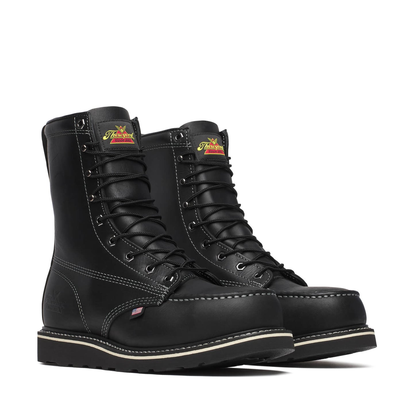 Thorogood MIDNIGHT SERIES 8″ Black Moc Safety Toe