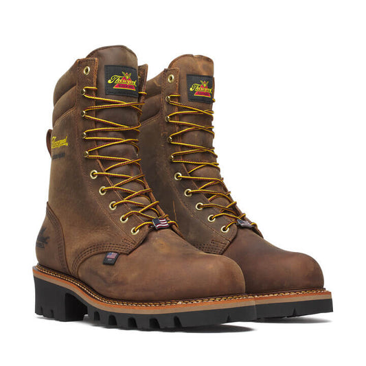 Thorogood Logger Series – 9″ Brown Stud Horse Waterproof