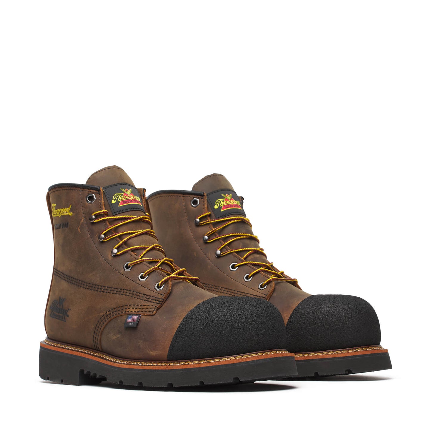 Thorogood Hammerhead – 6″ Crazy Horse Nano Toe – Black MAXWear 90 Outsole