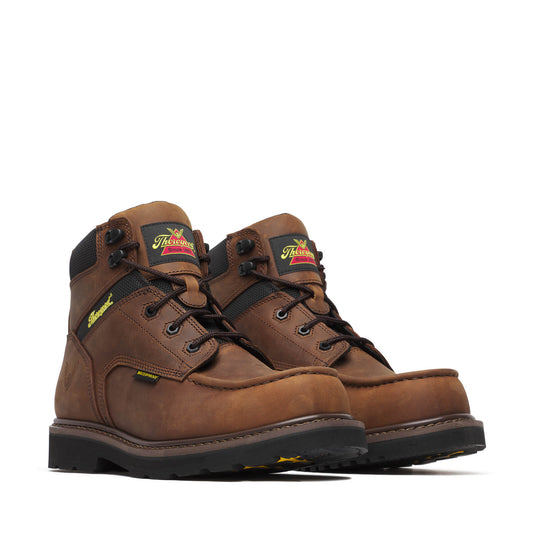 Thorogood Jobsite Series – WP 6″ Crazy Horse Comp Moc Toe BLK