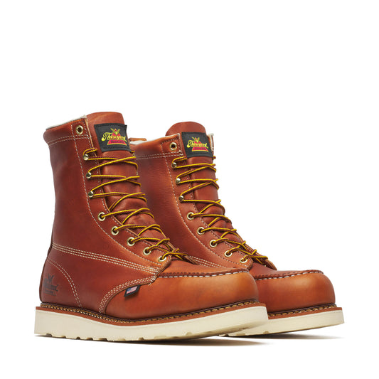 Thorogood American Heritage – 8″ Tobacco Safety Toe – Moc Toe MAXWear Wedge