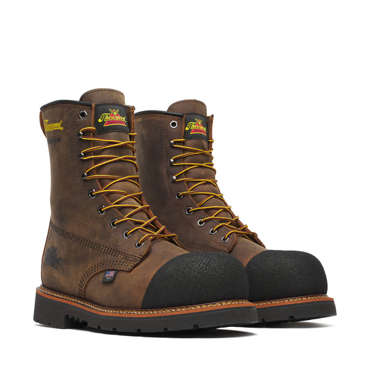 Thorogood Hammerhead – 8″ Crazy Horse Nano Toe – Black MAXWear 90 Outsole
