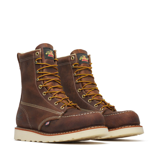 Thorogood American Heritage – 8″ Trail Crazy Horse Safety Toe – Moc Toe MAXWear Wedge