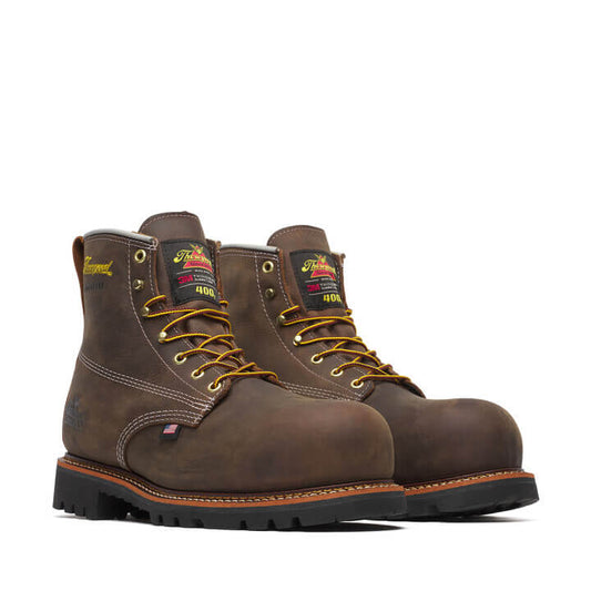 Thorogood AMERICAN LEGACY – Waterproof + Insulated – 6” Crazy Horse Nano Safety Toe