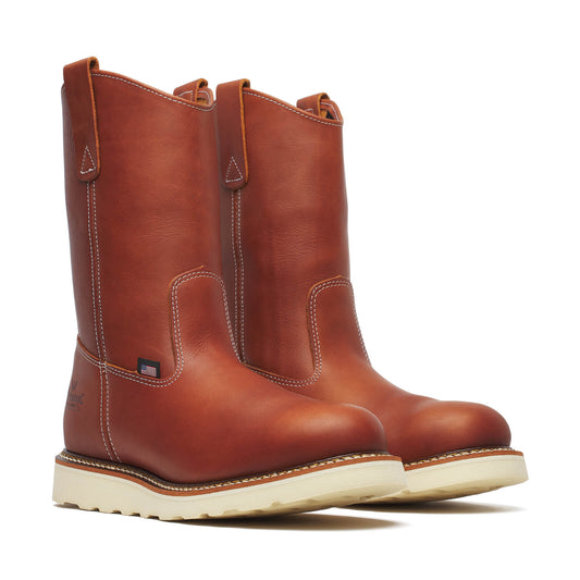 Thorogood American Heritage – 11″ Tobacco Pull-on Wellington – MAXWear Wedge