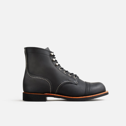 Red Wing Iron Ranger Men's 6-Inch Boot in Black Harness Leather 8084